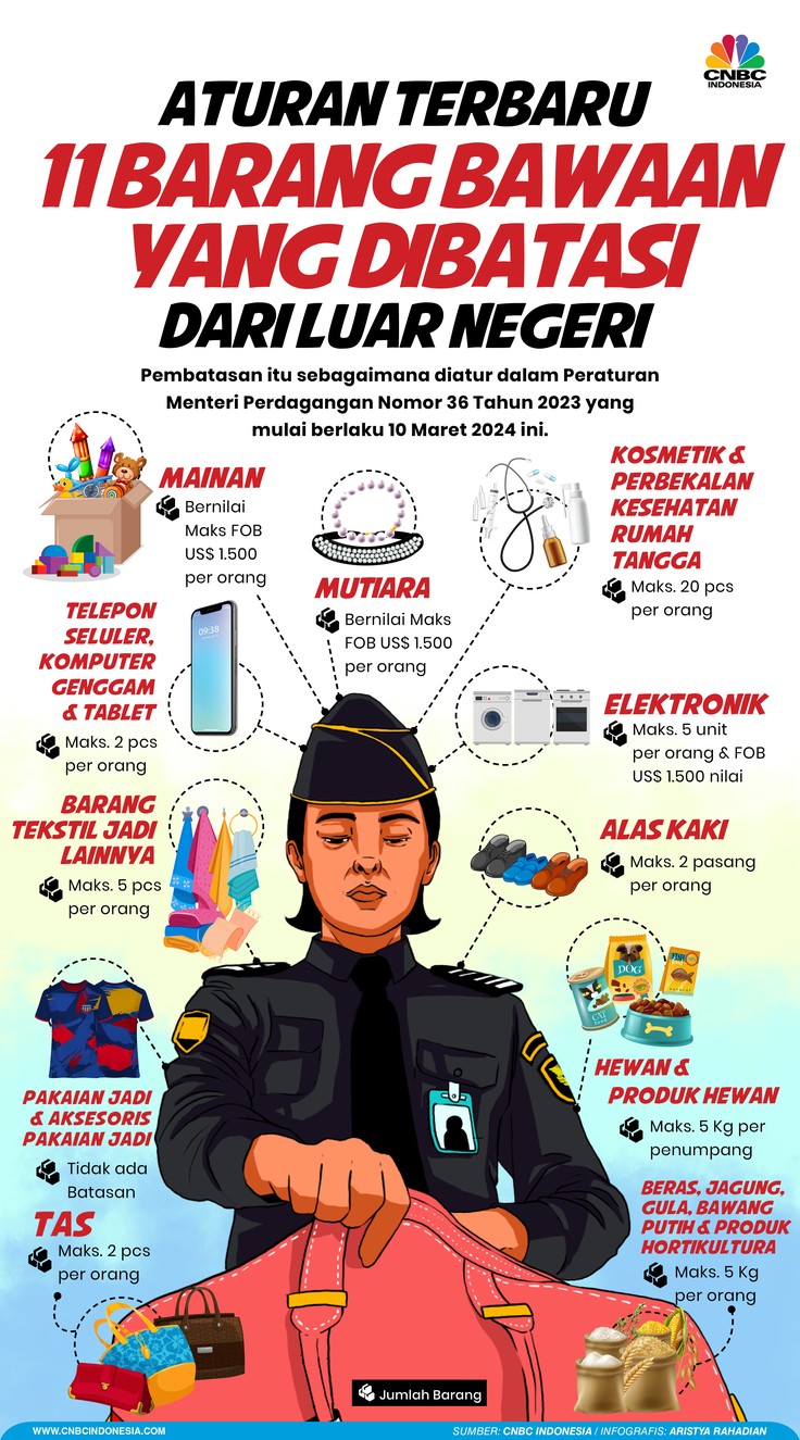 11 Barang Bawaan Yang Dibatasi Dari Luar Negeri Masuk Ke Indonesia ...